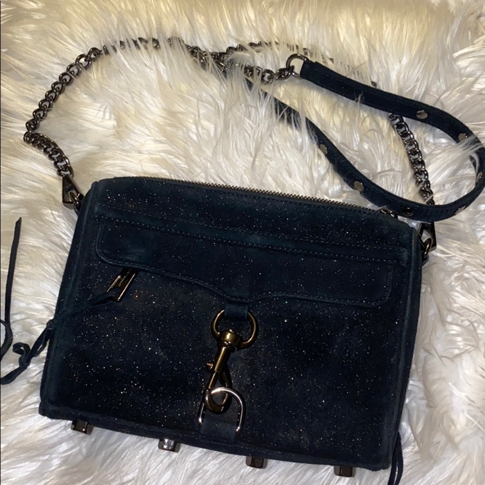 Rebecca Minkoff Black Sparkly Crossbody